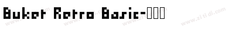 Buket Retro Basic字体转换
